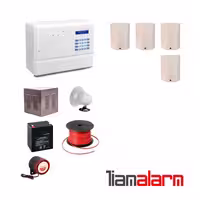 پکیج دزدگیر اماکن با سیم مدل فایروال سیم کارتی و تلفنی F10P4