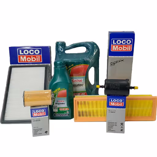 خرید پکیج تعویض روغن دنا EF7 کاسترول با صافی بنزین (طلایی) | اتوموبی