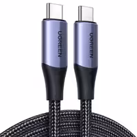 کابل تایپ‌سی به تایپ‌سی 100 وات 5 آمپر یک متری یوگرین ugreen US355 80150 شارژ سریع