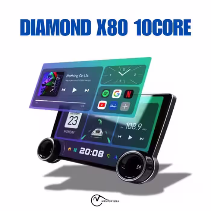 مانیتور لونا برند دایموند مدل X80 رم 4 حافظه داخلی 64 با قاب