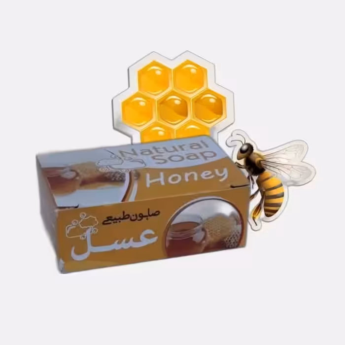 صابون عسل و ژل رویال موسسه پژوهشی طبی بازرگانی سیمرغ (رفع لک،جای جوش،آبرسان،آنتی باکتریال،روشن و نرم کننده،بازسازی پوست)