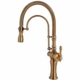 شیر ظرفشویی 2کاره فنری مدل بیزانس طلا مات