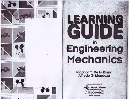خرید و دانلود نسخه کامل کتاب Learning Guide in Engineering Mechanics