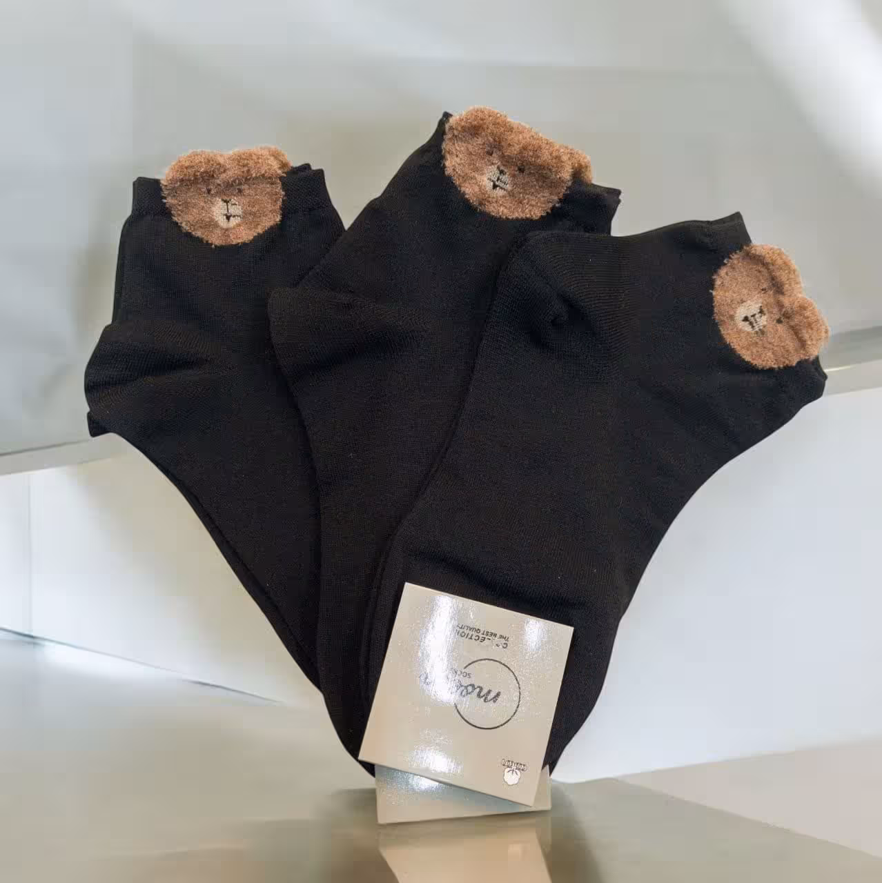 نیم ساق گوشدار بوکله تدی مشکی تک