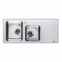 سینک توکار استیل البرز مدل کریستال سفید