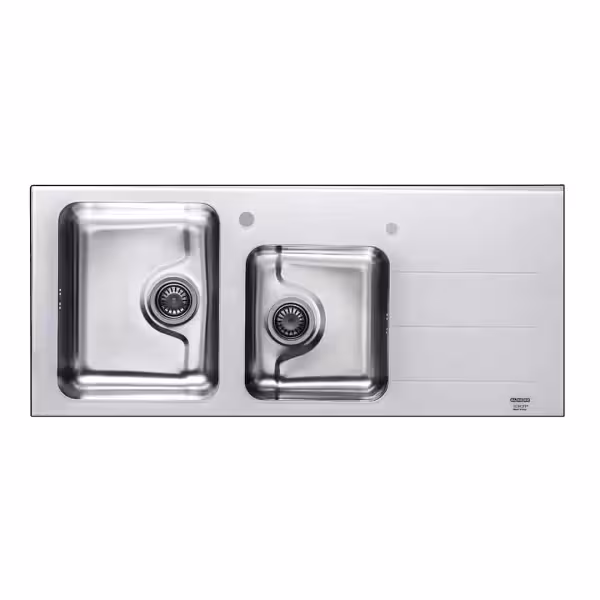 سینک توکار استیل البرز مدل کریستال سفید