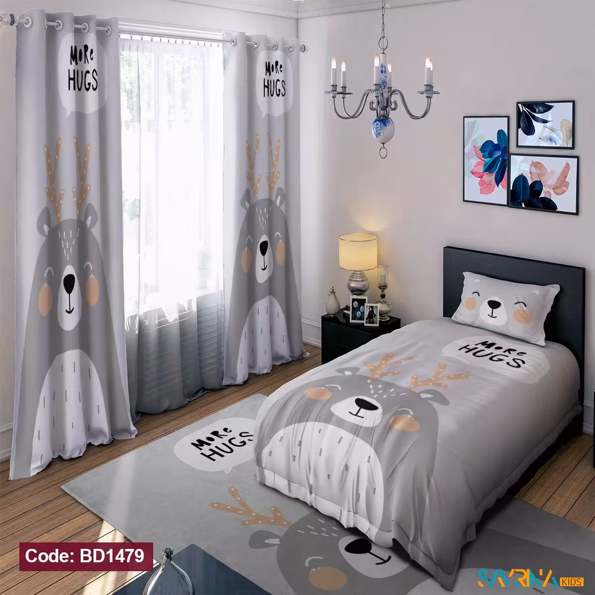 ست اتاق خواب طرح خرس ناز کد BD1479