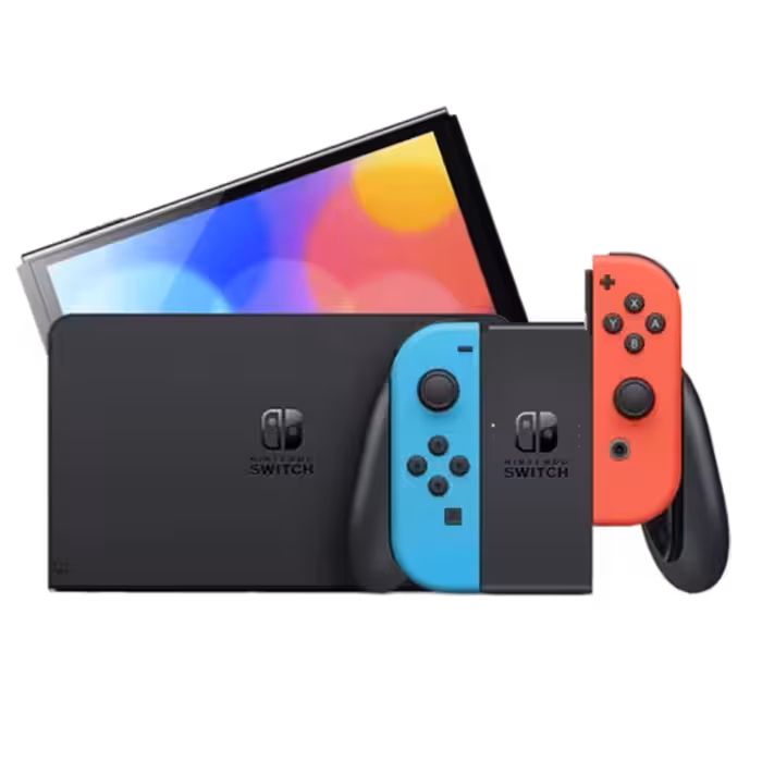کنسول بازی نینتندو مدل Nintendo Switch OLED with Neon Blue and Neon Redenglish_title