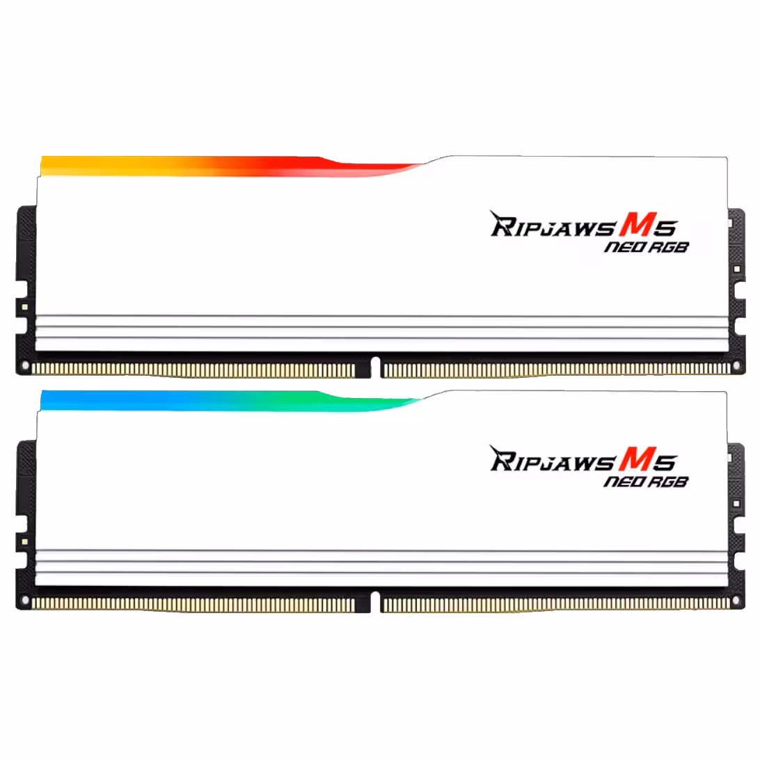رم جی اسکیل Ripjaws M5 Neo RGB White 32GB (2×16 GB) DDR5 6400 MHz CL32