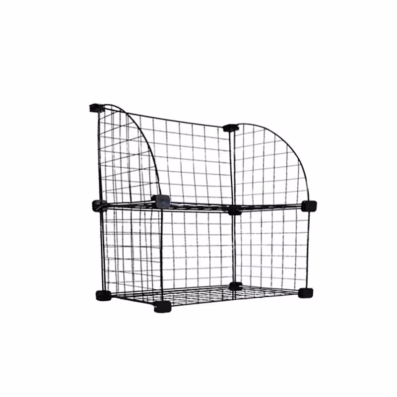 ست قفسه مشبک مدل هلالی دو طبقه در یک ردیف 48x32(ارسال پس کرایه و به عهده مشتری)