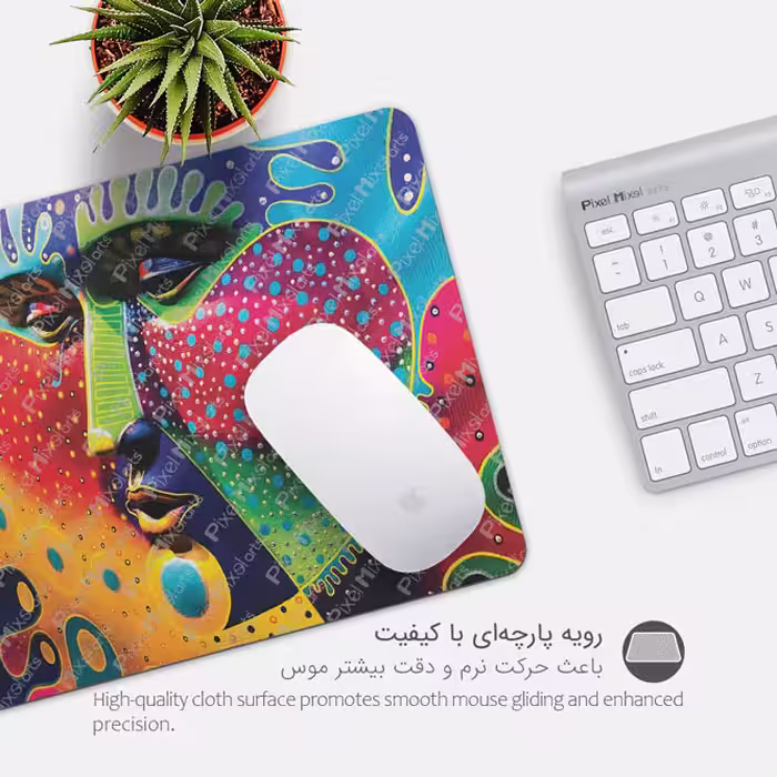 ماوس پد پیکسل میکسل مدل Celebration of color