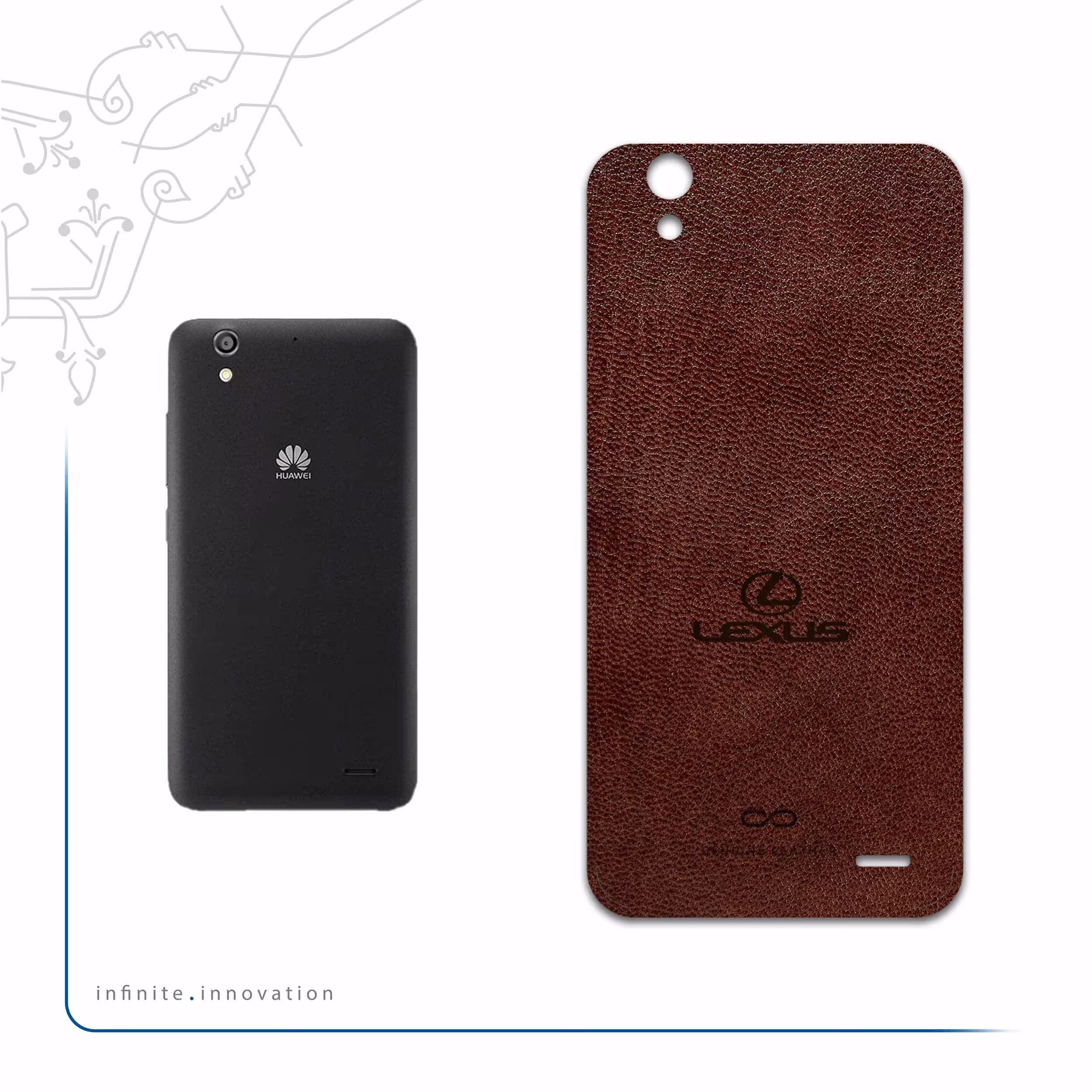 برچسب پوششی ماهوت مدل NL-LXS مناسب برای گوشی موبایل هوآوی Ascend G630