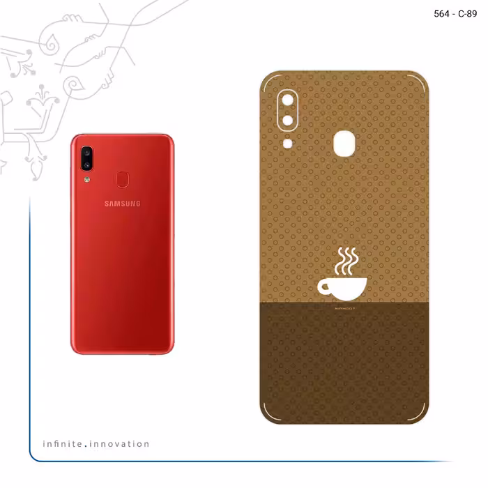 برچسب پوششی ماهوت مدل Minimal Cup of Coffee Icon مناسب برای گوشی موبایل سامسونگ Galaxy A20