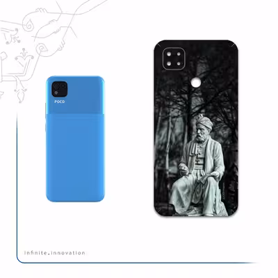 برچسب پوششی ماهوت مدل Ferdowsi-Logo مناسب برای گوشی موبایل شیائومی Poco C3