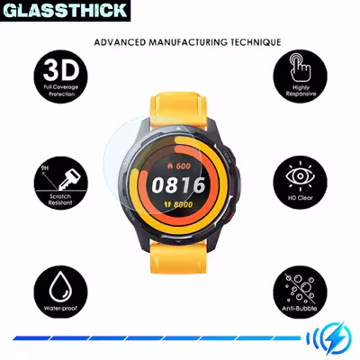محافظ صفحه نمایش شیشه ای گلستیک مدل SH-GL مناسب برای ساعت هوشمند آمازفیت T-Rex 2