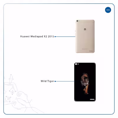 برچسب پوششی ماهوت مدل Wild Tiger مناسب برای تبلت هوآوی Mediapad X2 2015