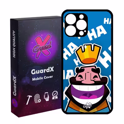 کاور گارد ایکس طرح Clash Royale مدل Glass10036 مناسب برای گوشی موبایل اپل iPhone 13 Pro Max