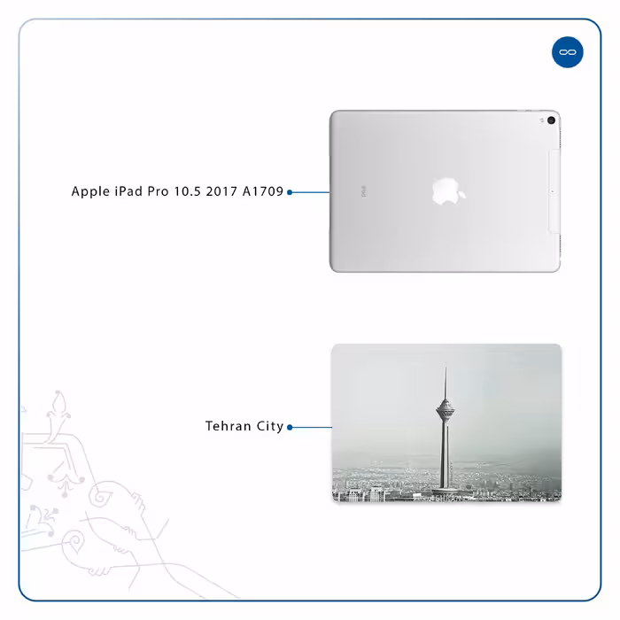 برچسب پوششی ماهوت مدل Tehran City مناسب برای تبلت اپل iPad Pro 10.5 2017 A1709