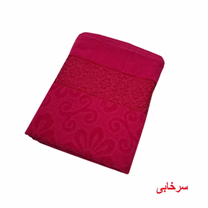 حوله استخری موردوم طرح گل ابریشم سایز 70x135 سانتی متر