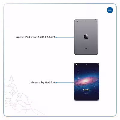 برچسب پوششی ماهوت مدل Universe-by-NASA-4 مناسب برای تبلت اپل iPad mini 2 2013 A1489