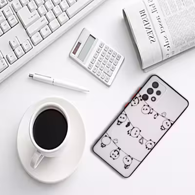 کاور لاین کینگ مدل PANDA UV مناسب برای گوشی موبایل سامسونگ Galaxy A72 به همراه پایه نگهدارنده