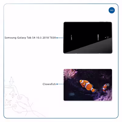 برچسب پوششی ماهوت مدل Clownfish مناسب برای تبلت سامسونگ Galaxy Tab S4 10.5 2018 T830
