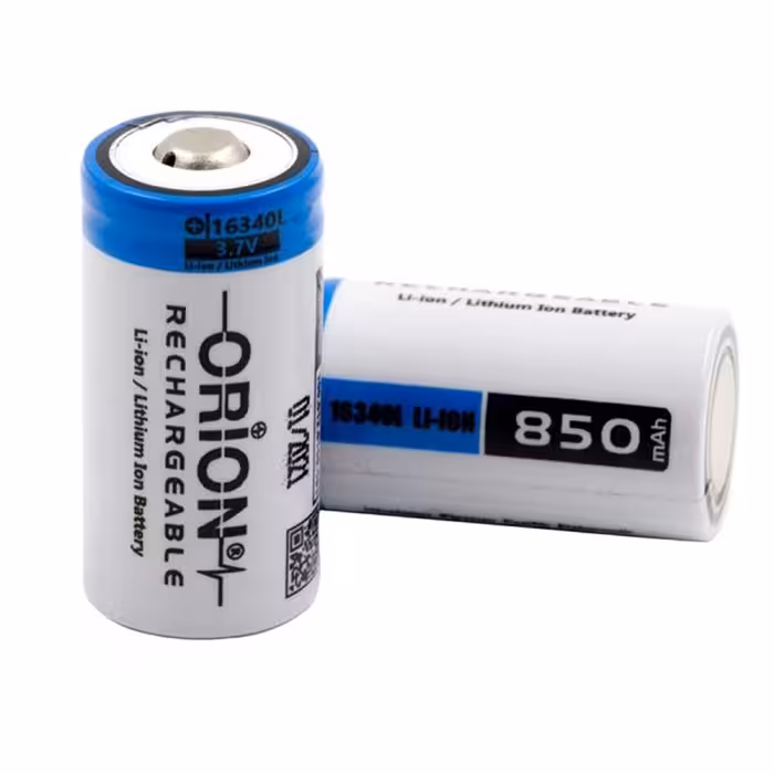 باتری لیتیوم یون قابل شارژ اوریون مدل KSRE-16340 ظرفیت 850 میلی آمپر ساعت