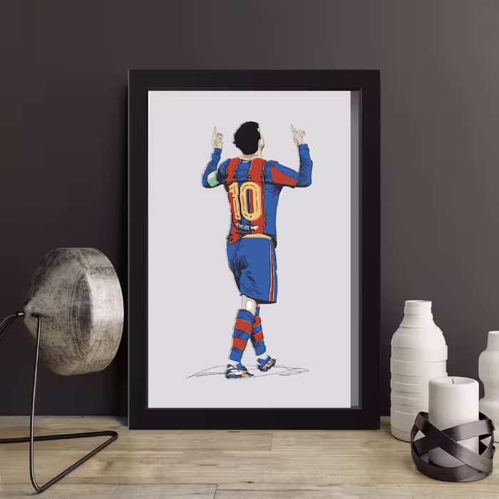 تابلو مدل مینیمال MESSI کد S3033-b