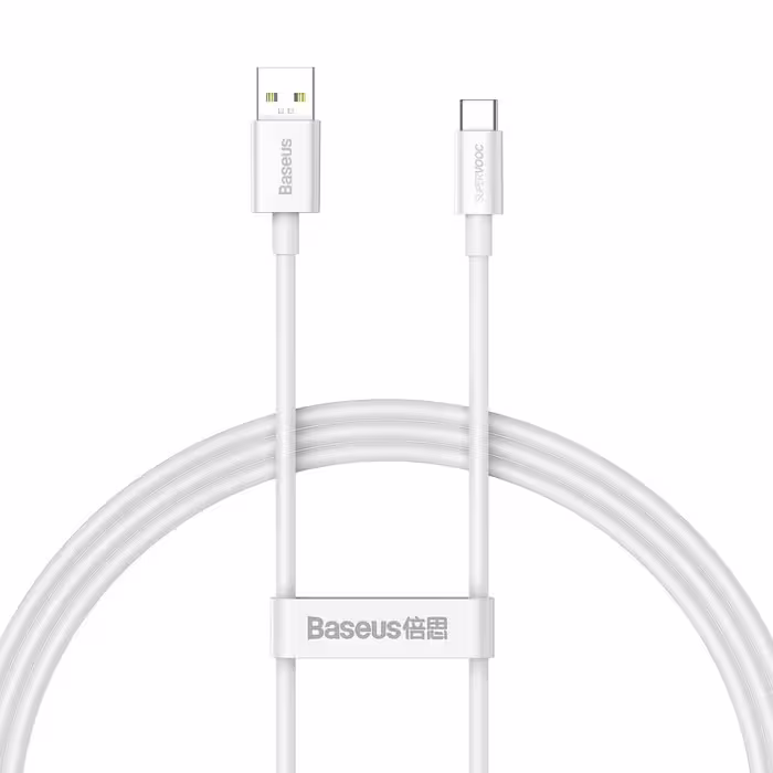 کابل تبدیل USB به USB-C باسئوس مدل SUPERVOOC 65W طول 2 متر