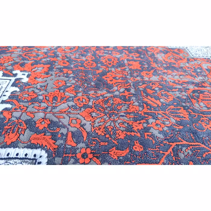 فرش ماشینی زمرد مشهد طرح  وینتیج نقشه هریس