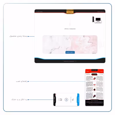 برچسب پوششی ماهوت مدل Blanco-Pink-Marble مناسب برای تبلت هوآوی Matepad 10.4 2020 BAH3-L09