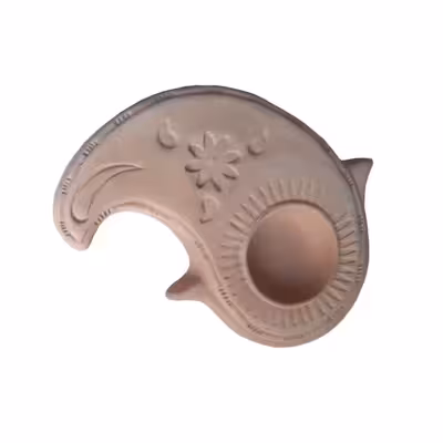 ظرف سفالی خام مدل ترمه کد 44