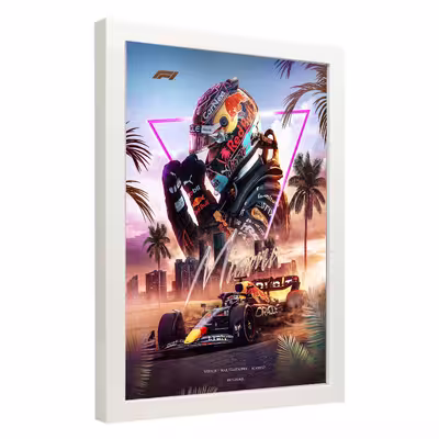 تابلو مدل فرمول یک مکس ورشتپن Verstappen کد LA-F1G1016