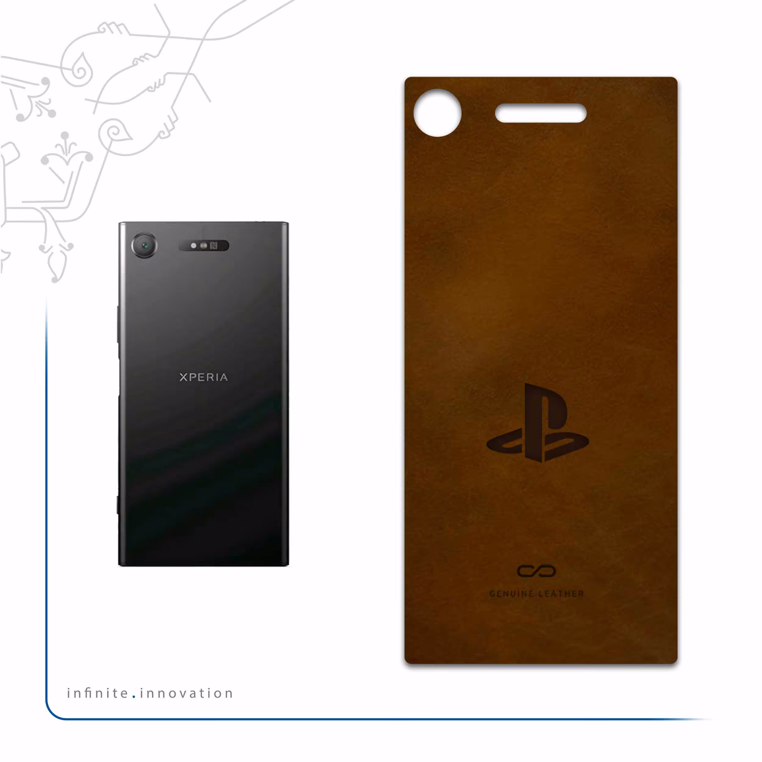 برچسب پوششی ماهوت مدل BFL-PS مناسب برای گوشی موبایل سونی Xperia XZ1