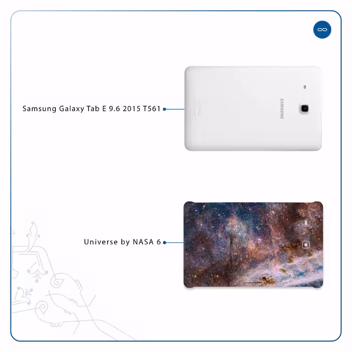 برچسب پوششی ماهوت مدل Universe-by-NASA-6 مناسب برای تبلت سامسونگ Galaxy Tab E 9.6 2015 T561