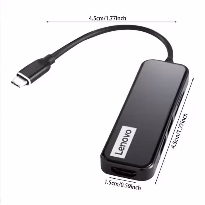 هاب 5 پورت USB-C لنوو مدل EH05
