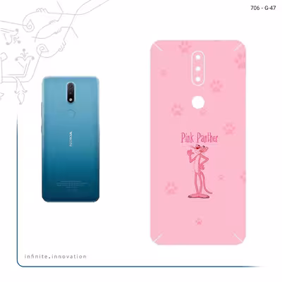 برچسب پوششی ماهوت مدل The Pink Panther مناسب برای گوشی موبایل نوکیا 2.4