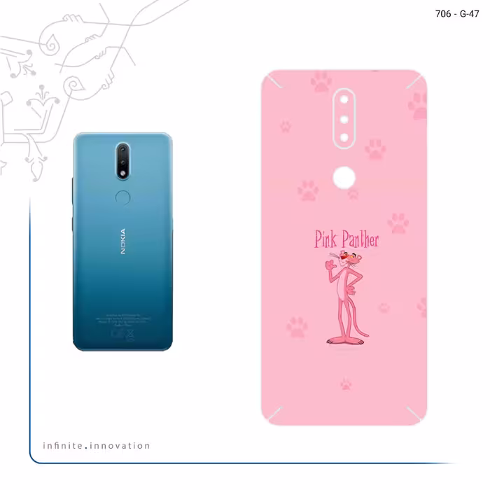 برچسب پوششی ماهوت مدل The Pink Panther مناسب برای گوشی موبایل نوکیا 2.4