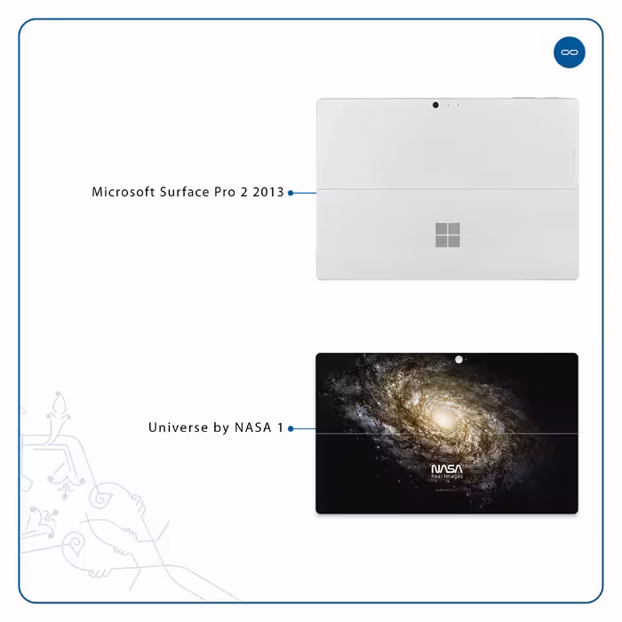 برچسب پوششی ماهوت مدل Universe-by-NASA-1 مناسب برای تبلت مایکروسافت Surface Pro 2 2013