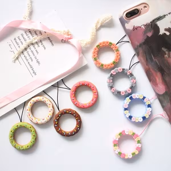 بند موبایل گردنی دونات Donut Mobile Strap
