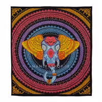 بکدراپ تپستری هندی طرح فیل (روتختی دو نفره) کد 425