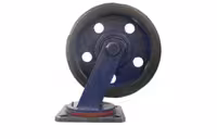 چرخ پاترولی آهنی لاستیکی گردان قطر 250 میلی متر