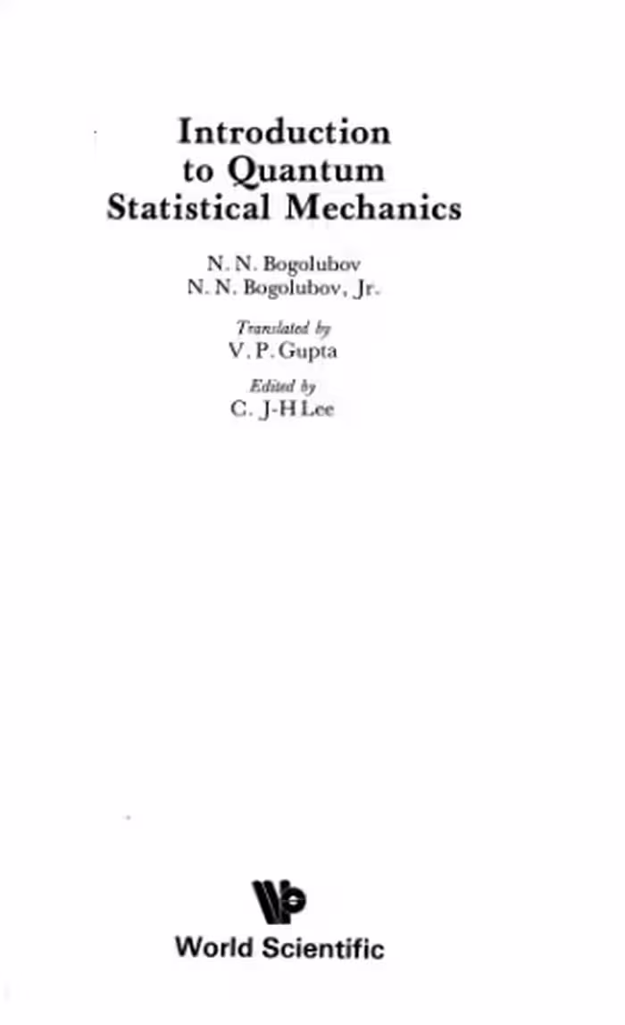 خرید و دانلود نسخه کامل کتاب Introduction to Quantum Statistical Mechanics