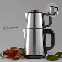 چایساز و کتری برقی استیل 2 در 1 برند کاراجا مدل Tea Break استیل