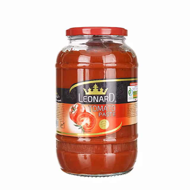 رب گوجه فرنگی شیشه ای لئونارد 1050 گرمی