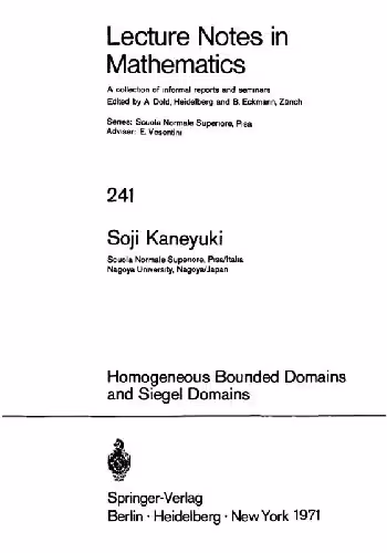 خرید و دانلود نسخه کامل کتاب Homogeneous Bounded Domains and Siegel Domains