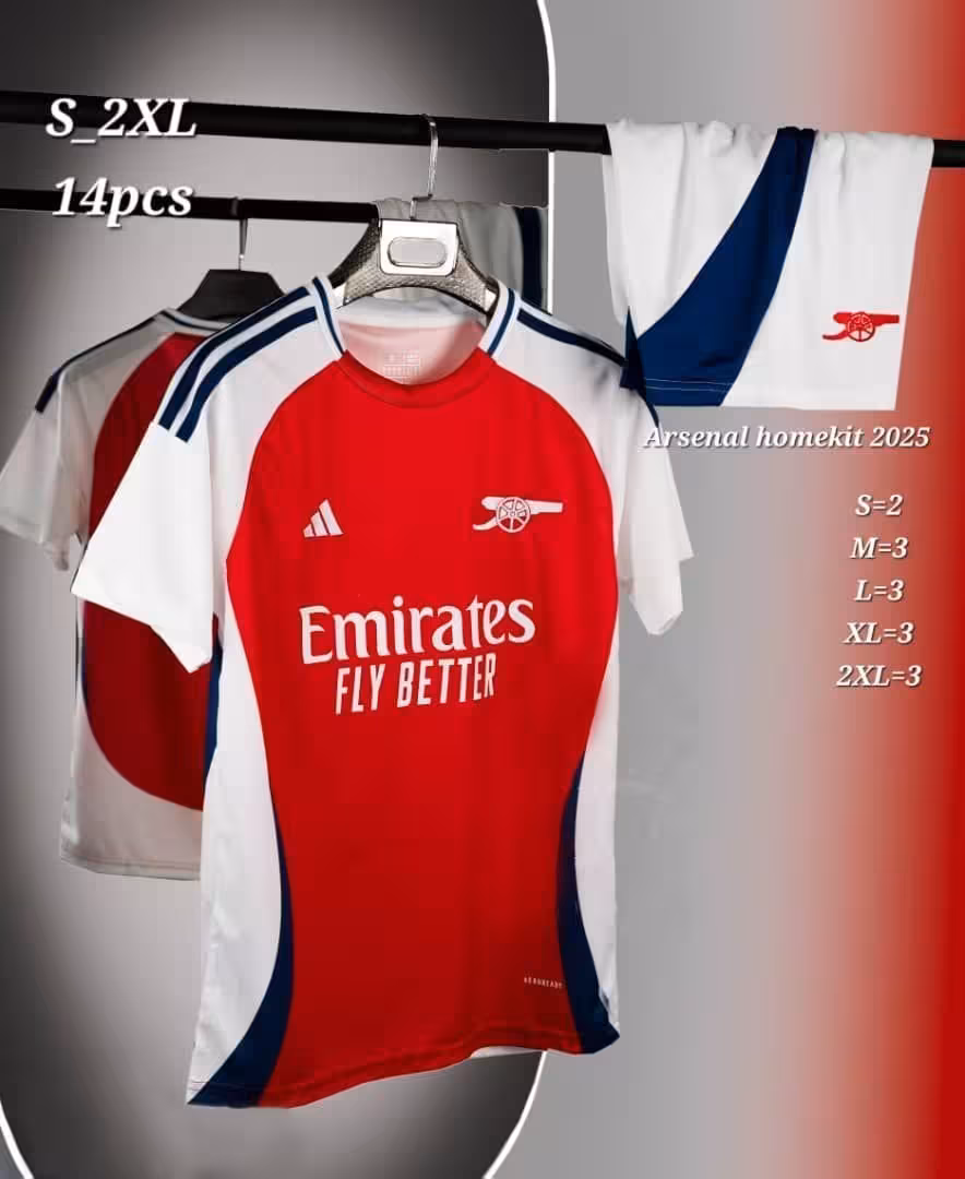 کیت اول آرسنال فصل 2025-2024 (پیراهن شورت) ورژن هواداری