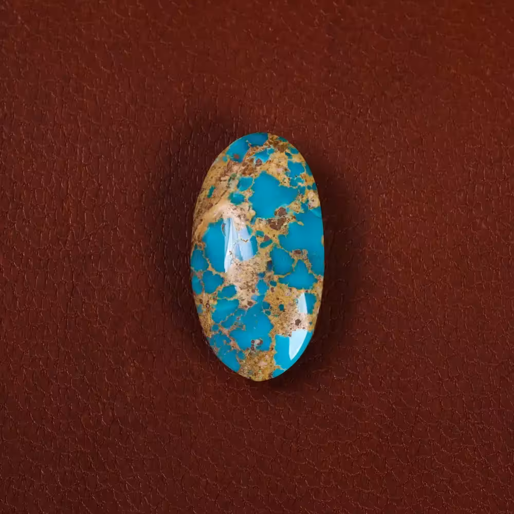 نگین فیروزه شجری کد 29603 - جواهری مشاهیر