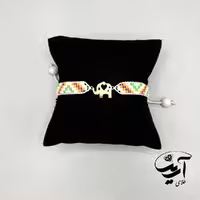 دستبند طلا و میوکی زنانه طرح فیل کد 1285