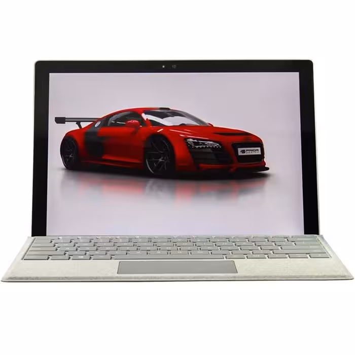 تبلت مایکروسافت مدل Surface Pro 2017  به همراه کیبورد سیگنیچر نقره ای و کیف Golden Guard